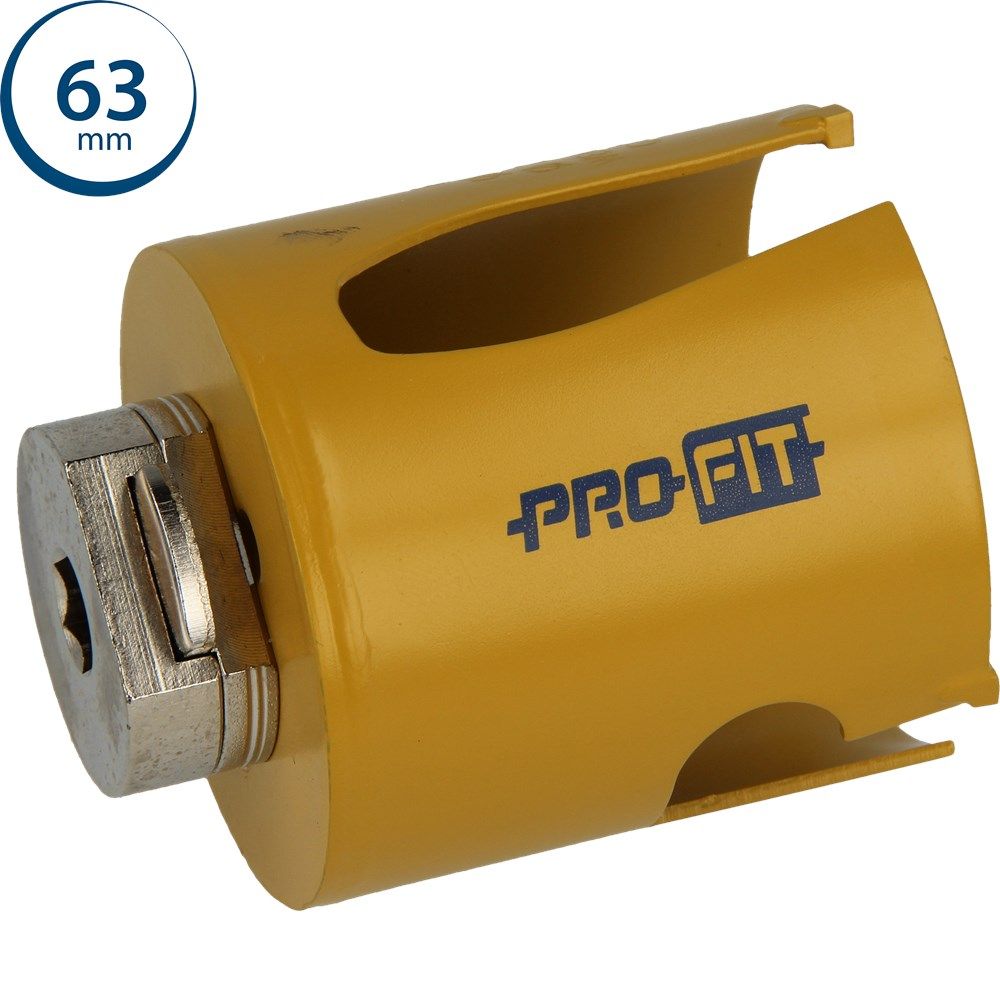 ProFit 09081063 Sega a tazza multiuso 63 mm con adattatore integrato