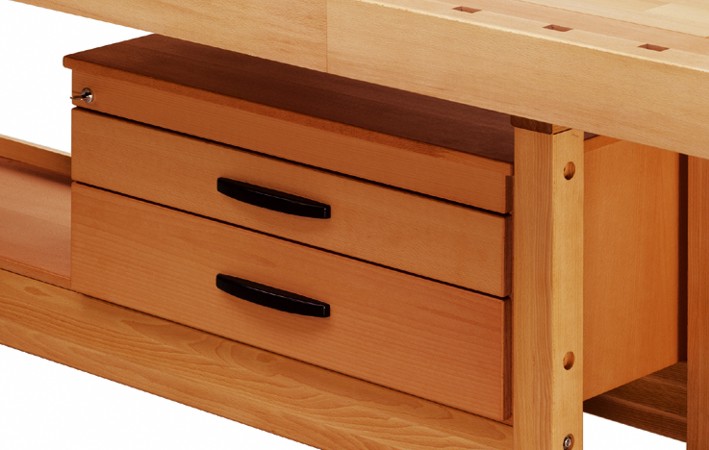 Ulmia 101.064 10-20 Armadio inferiore con 2 cassetti per banco da lavoro tipo 2, 3, 4 e 5