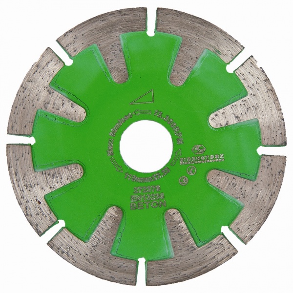 Eibenstock 12.323.03 Lama diamantata 115 mm - per il taglio di curve Foro 22,2 mm