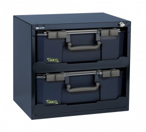 Raaco 136396 Cassetta di sicurezza con 2 x Carry-Lite 150-9