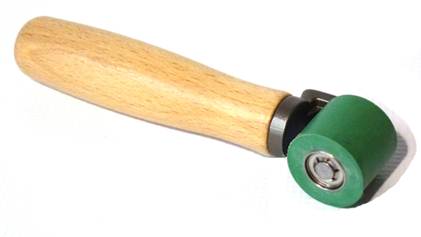 Leister 140.161 Rullo di pressione 28 mm con cuscinetto a sfere in silicone a braccio singolo
