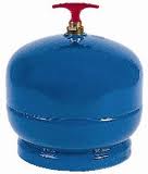 Sievert 201200 bombola di gas inh. 2 kg - riempito, con rubinetto, con gancio
