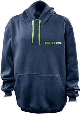 Festool Accessori 577755 Felpa con cappuccio da uomo blu scuro Taglia L