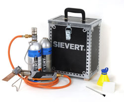 Sievert 337093 set Promatic saldatore al titanio in valigetta di legno nera