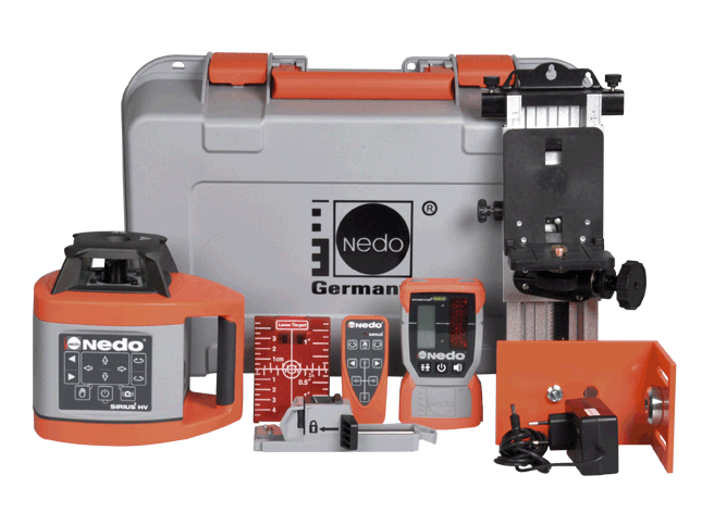 Nedo 471944 Sirius 1 HV Set2 Laser a rotazione + Accessori