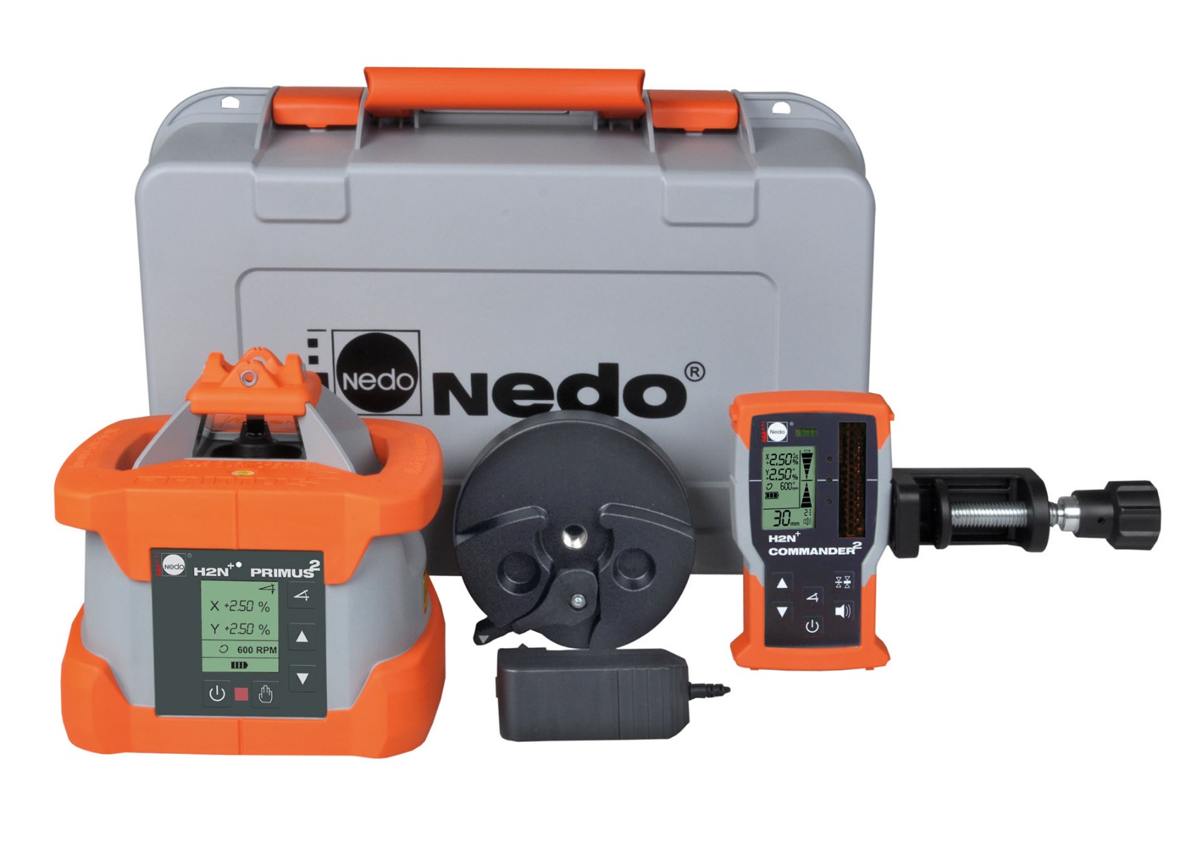 Nedo NV472034 Primus2 H2N+ Laser per pendenze + ricevitore Commander H2N+ + monitoraggio pendenze!
