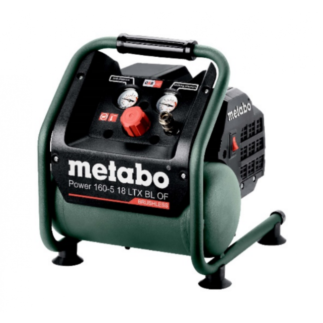 Metabo 601521850 Power 160-5 18 LTX BL OF compressore a batteria, escluse batterie e caricabatterie