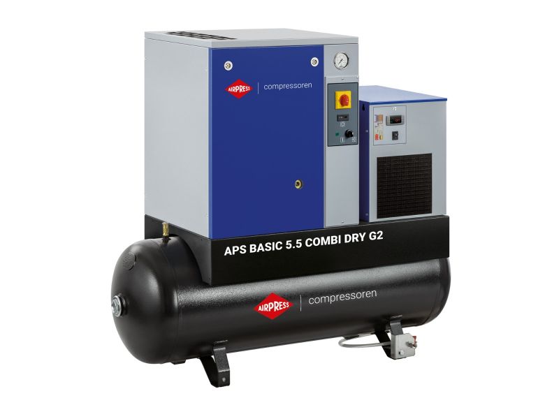 Airpress 362955 APS 5.5 Basic G2 Compressore a vite combinato a secco 10 bar 5,5HP 400 Volt