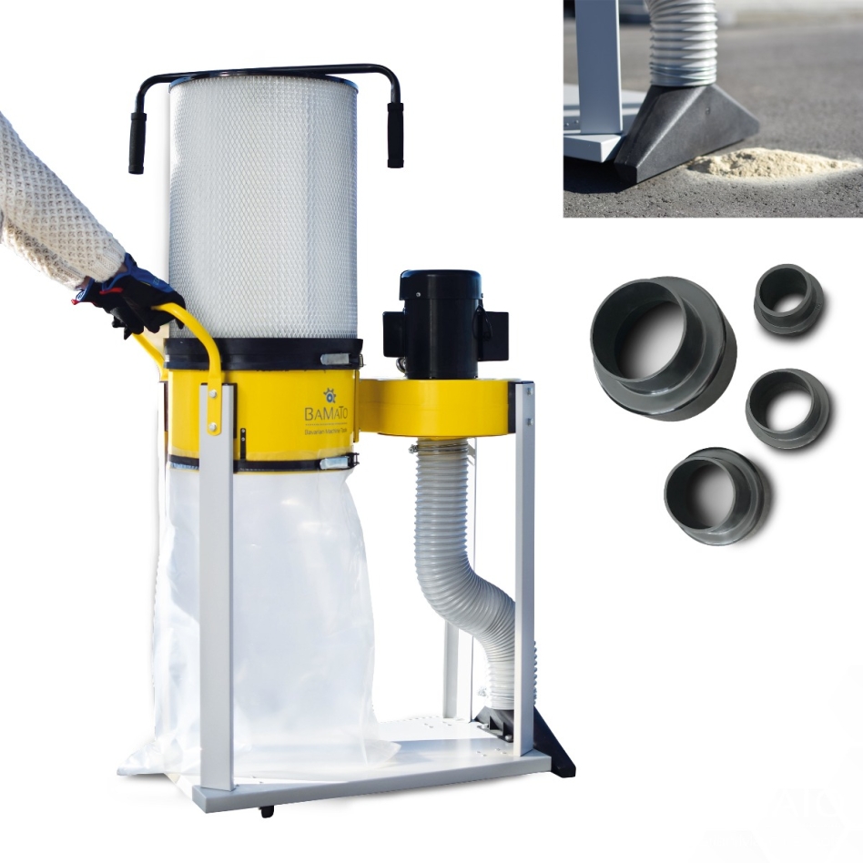 Bamato AB-1500CF_400V AB-1500CF Sistema di aspirazione + filtro per polveri sottili 400 volt