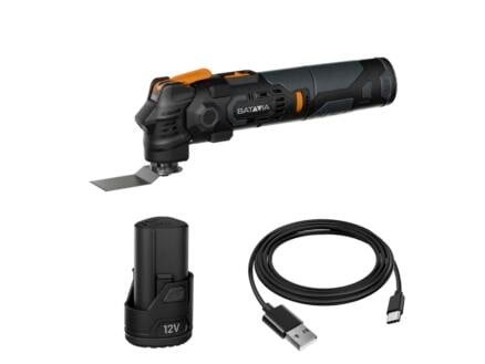 Batavia 7065255 Set di batterie antivibrazione 1x batteria da 12V 2.0Ah e cavo di ricarica USB-C