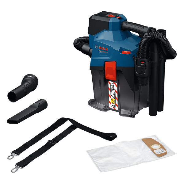Bosch Professional 06019K2100 GAS18V-6LS Aspirapolvere a batteria con set di accessori, batteria e caricabatterie esclusi, in scatola