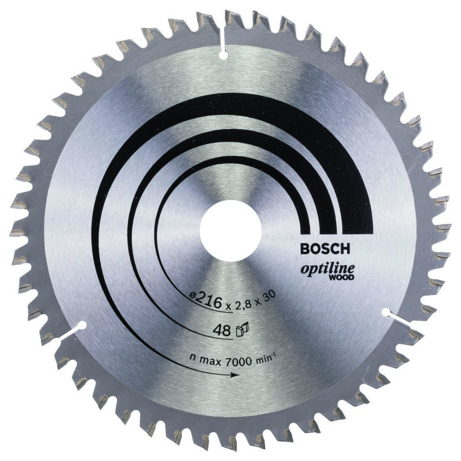 Bosch Professional Accessori 2608640641 Lama circolare 216 x 30 x 48T Optiline Wood