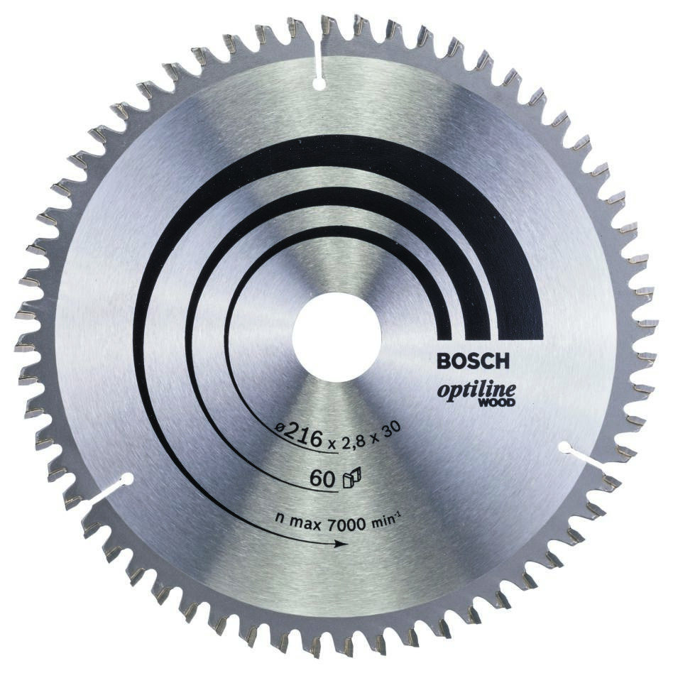 Bosch Professional Accessori 2608640642 Lama circolare 216 x 30 x 60T Optiline Wood