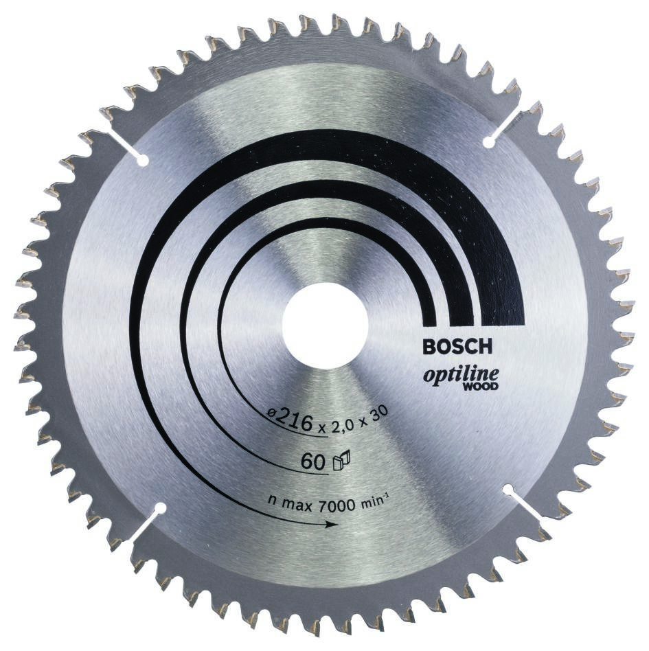 Bosch Professional Accessori 2608640433 Lama circolare 216 x 30 x 60T Optiline Wood