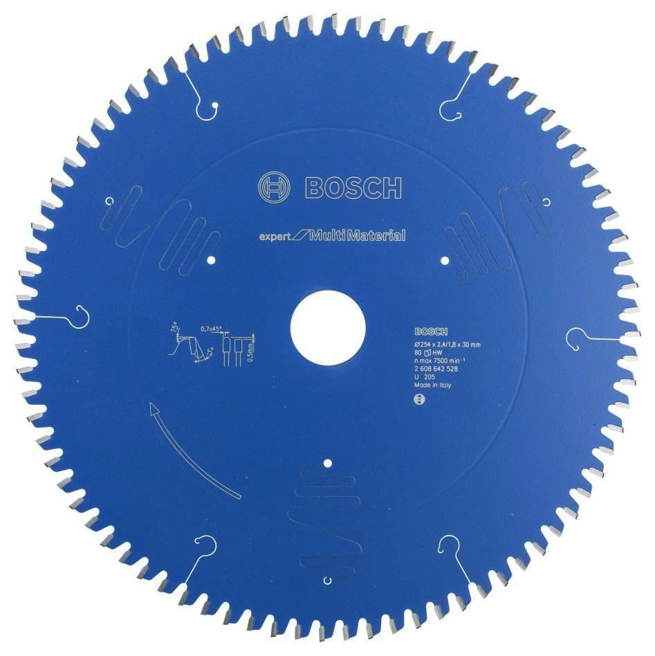 Bosch Professional Accessori 2608642528 Lama circolare 254 x 30 x 80T Expert per multi materiale