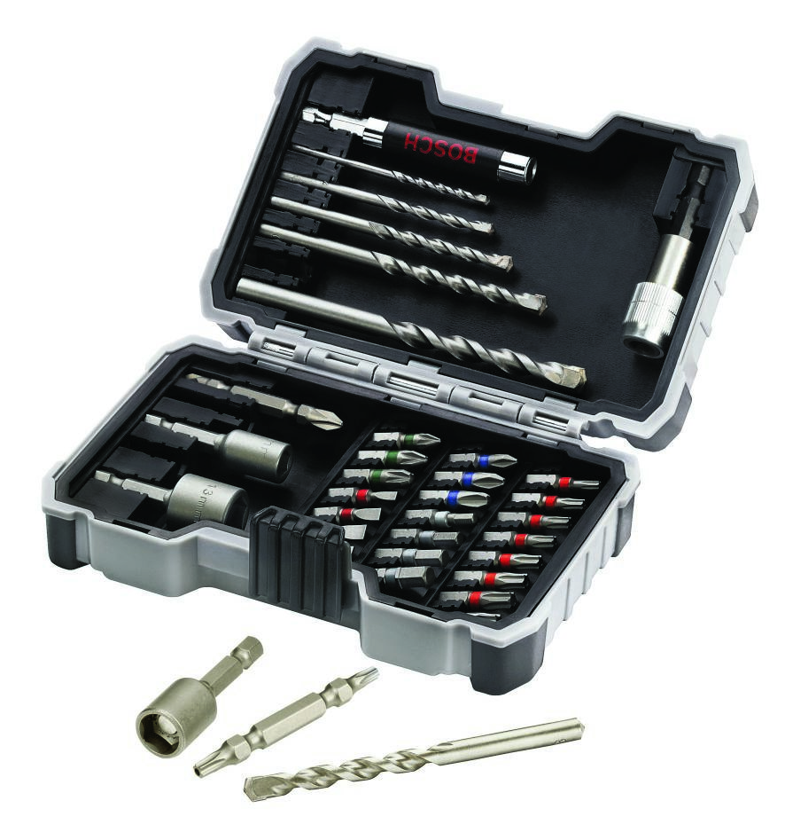Bosch Professional Accessori 2607017326 Set di punte Pro da 35 pezzi per calcestruzzo