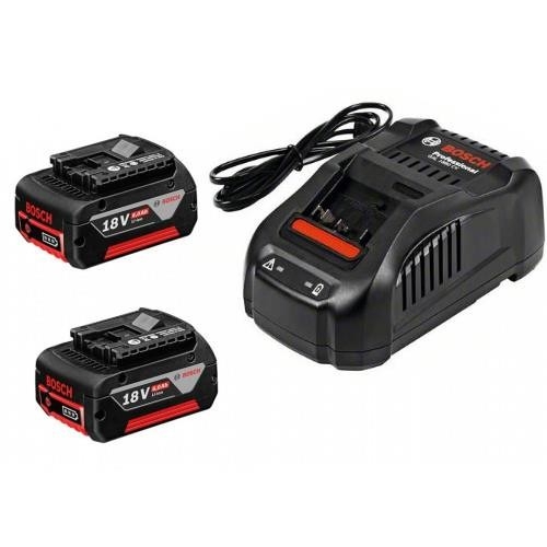 Bosch Professional Accessori 1600A00B8J Starter set 1 - 2 x batteria GBA 18 volt 5,0 Ah M-C Professional + caricatore GAL1880CV