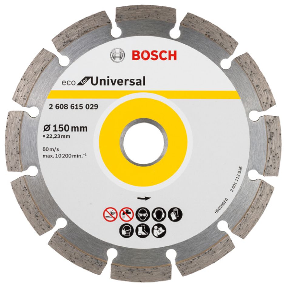 Bosch Professional Accessori 2608615029 Disco diamantato Universal Bosch Line 150x22,23x2,1x7
