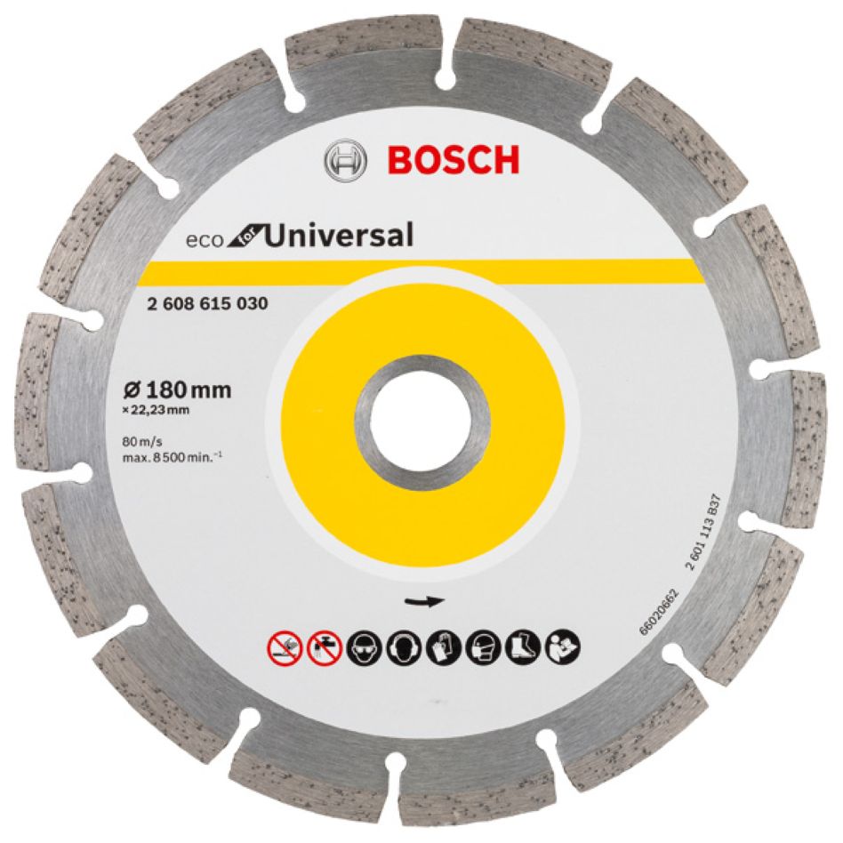 Bosch Professional Accessori 2608615030 Disco diamantato Universal Bosch Line 180x22,23x2,2x7