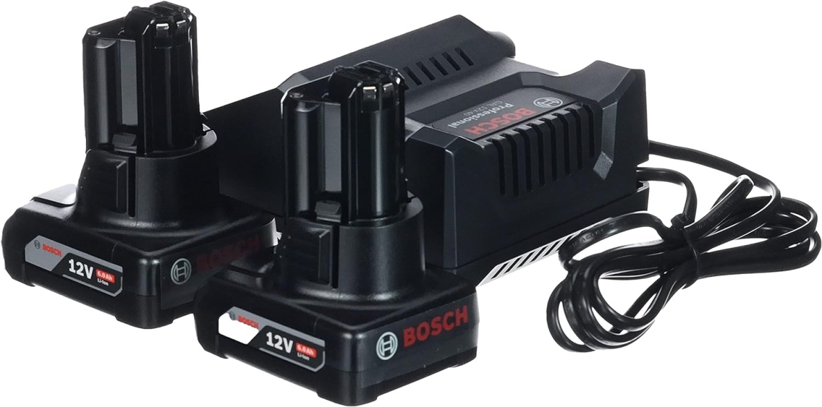 Bosch Professional Accessori 1600A01B20 Set di avviamento 2 x GBA 12 V 6,0 Ah + GAL 12V-40 Professional