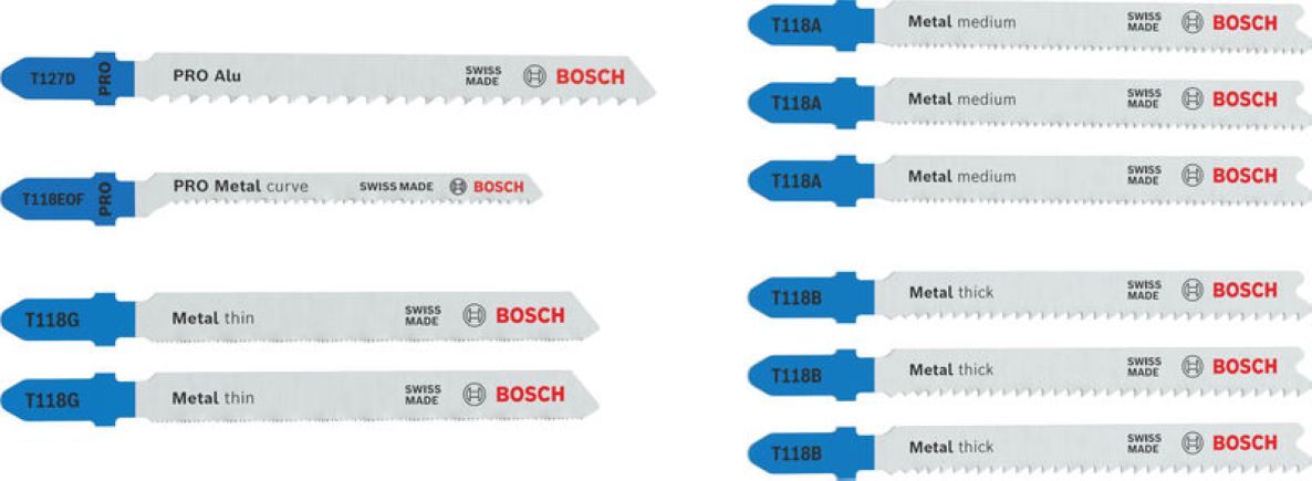 Bosch Professional Accessori 2607012070 Set di lame per seghetto alternativo Metal Advance 10 pezzi