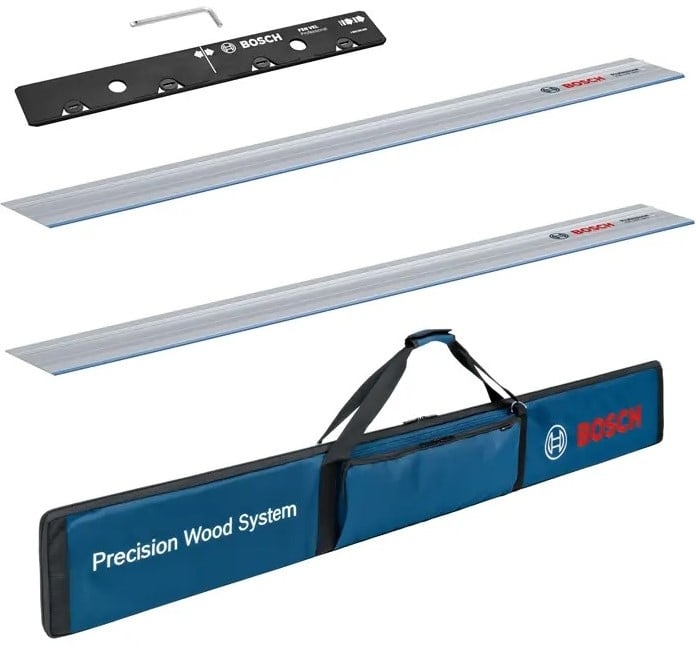 Bosch Professional Accessori 0615990M8Z FSN 1400 Set professionale - 2 x guida 1400 mm + borsa + connettore