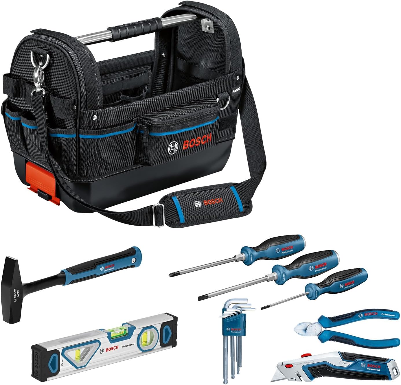 Bosch Professional Accessori 1600A02H5B GWT 20 Borsa per attrezzi e set di attrezzi manuali professionali