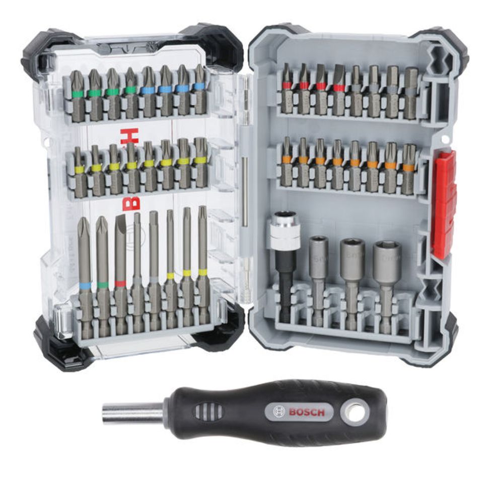 Bosch Professional Accessori 2607017732 Set di bit e cricchetti per viti 26 pezzi
