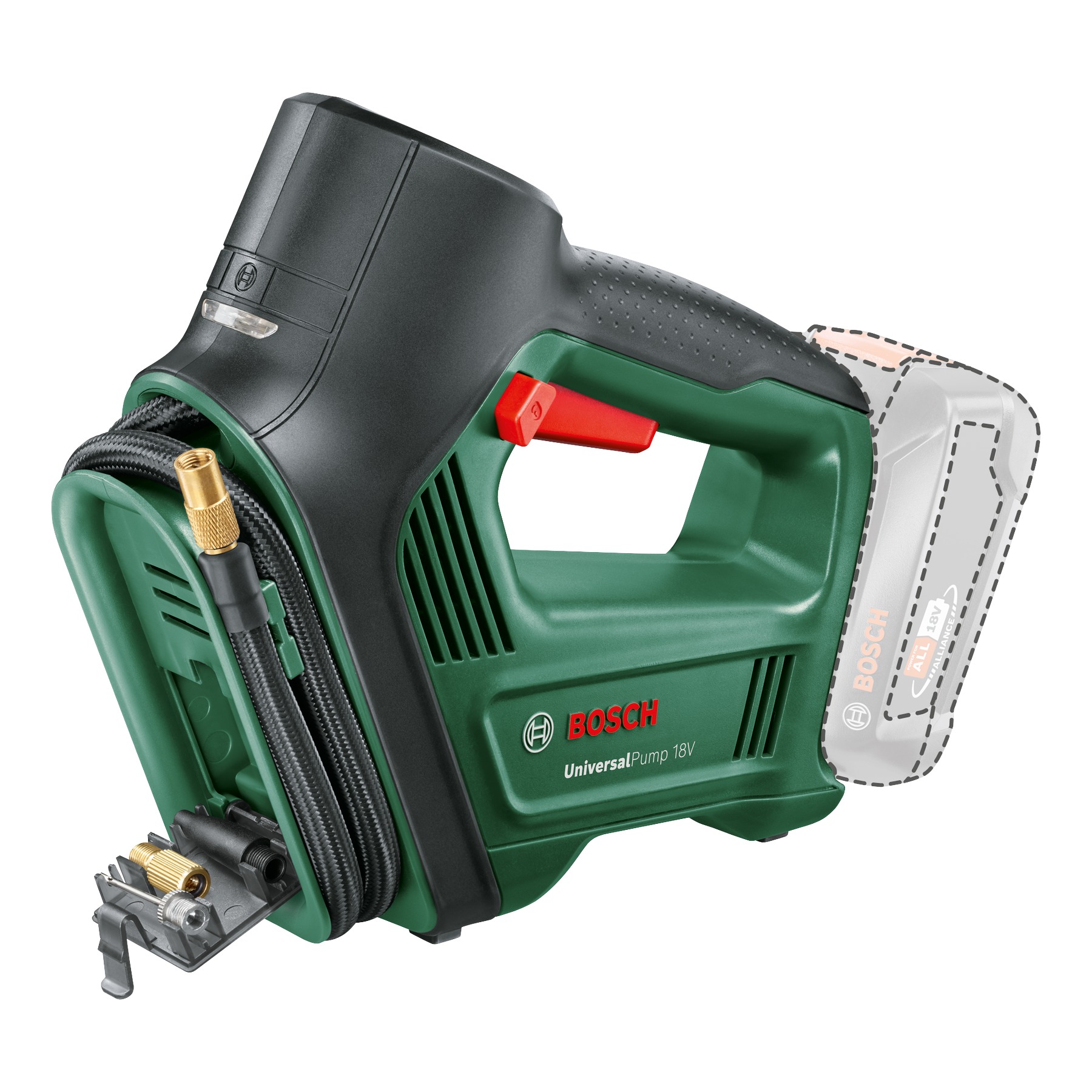 Bosch DIY 0603947100 UniversalPump 18V Pompa a batteria senza batterie e caricabatterie in scatola