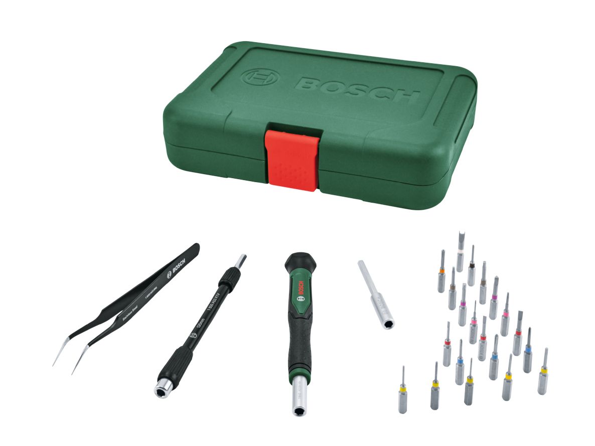 Bosch DIY Accessori 1600A039HT Set di cacciaviti di precisione da 24 pezzi