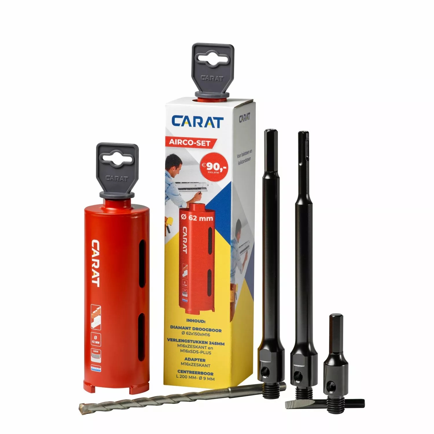 Carat HTE0620A23 Set di condizionamento HTE per trapano a secco