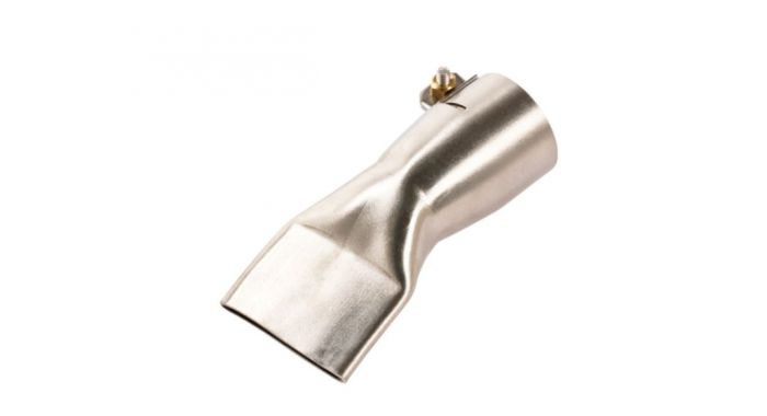 Leister 107.132 Ugello a fessura larga, a pressione (ø 31,5) 40 x 2 mm, curvo di 15°