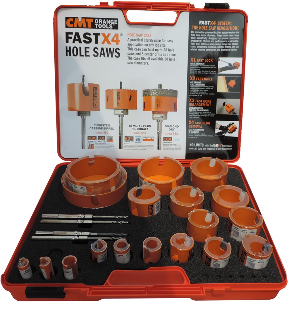 CMT 550.SET17 Seghe a campana HW da 17 pezzi + 4 punte pilota