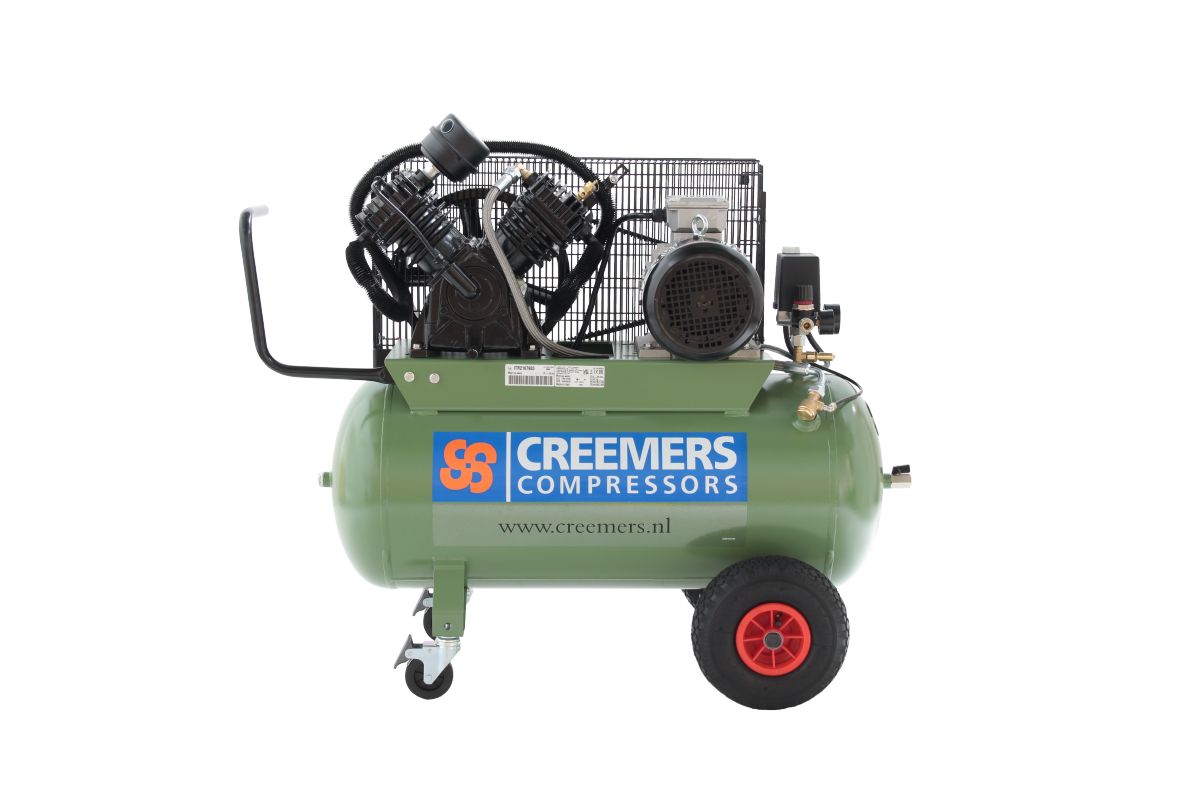 Creemers 1839039060 CSG 450/90K Compressore mobile a pistoni per impieghi gravosi 400V 10 bar 3 hp/2,2KW 290 l/min 90 l