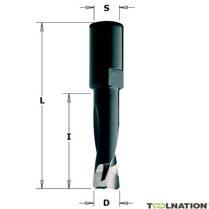 CMT 380.081.11 Punta per tasselli speciale per Festool - Domino® 8mm, codolo 8x1 - 1
