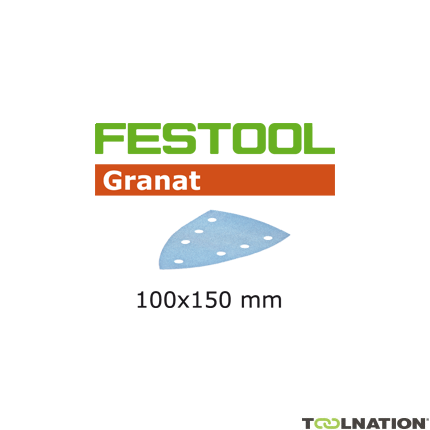 Festool Accessori 497142 Fogli abrasivi Granat STF DELTA/7 P240 GR/100 - 1