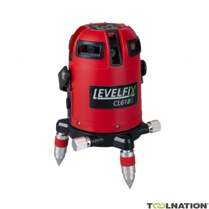 Levelfix 554133 CL618G Laser motorizzato multilinea verde + ricevitore + treppiede - 1