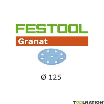 Festool Accessori 497149 Dischi abrasivi Granat STF D125/90 P180 GR/10 - 1