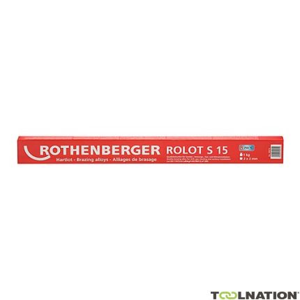 Rothenberger Accessori 40015 ROLOT S 15 saldatura dura CuP 284 secondo ISO 17672, 500 mm, 1 kg, quadrato - 1