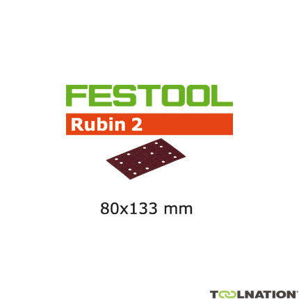 Festool 499054 Nastri abrasivi Rubin 2 STF 80x133/14 P40 RU/10 - 1