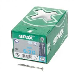 SPAX 197000500703 A2 Testa di triglia piatta T-STAR PLUS filettatura T20 100 pz.