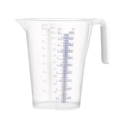 Pressol 07 065 Bicchiere di misurazione PP 5L scala trasparente ml/l US gal/UK gal