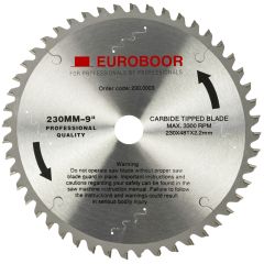Euroboor 230.0003 Lama 230 mm Foro 25,4 mm metallo