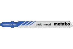 Metabo Accessori 623636000 5 Lame per seghetto alternativo "Basic Metal" 66/0,7 Mm ()