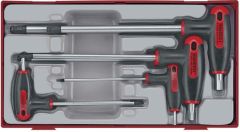 Teng Tools TTHEX7 Allenset con leva a T Tc-tray 2,5/8mm 7dlg