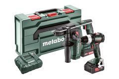 Metabo 685182000 Comboset 2.5.2 18V 4.0/2.0Ah Li-Ion - BS18LT BL Trapano a batteria + BH18LTX BL 16 Martello perforatore