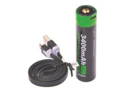 79NT/18650USB Batteria ricaricabile 18650 Li-lon USB 3,7 Volt