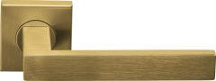 1501D066IMXX2 BASICS BSQ2-G Maniglia per porta sospesa su rosone quadrato PVD oro opaco a sinistra