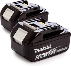 Makita Accessori BL1850BDUO BL1850B Duopack - 2 batterie 18 volt 5,0Ah agli ioni di litio