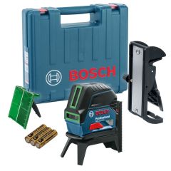 Bosch Professional 0601066J00 GCL 2-15 G Professional Combi Line Laser Verde in valigetta